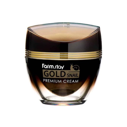 FARM STAY Gold Snail Premium Cream - prémiový anti-age pleťový krém se šnečím extraktem a zlatem, 50ml
